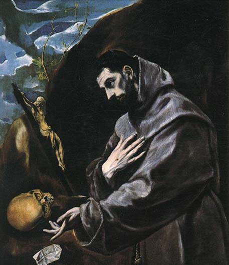 GRECO, El St Francis Praying